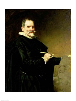 Framed Portrait of the Sculptor, Juan Martinez Montanes Print