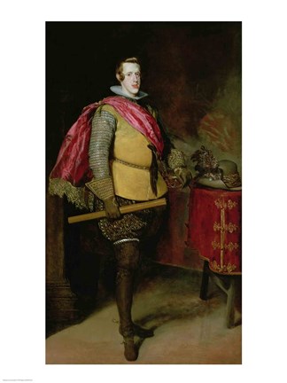 Framed Portrait of Philip IV of Spain Print