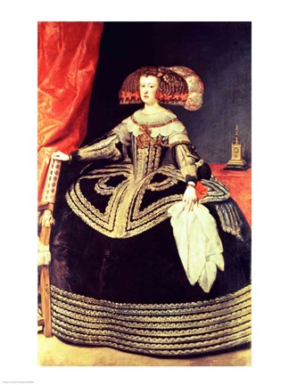 Framed Queen Mariana of Austria Print