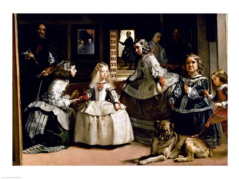 Framed Las Meninas Detail Print