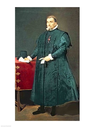 Framed Portrait of Don Diego de Corral y Arellano Print