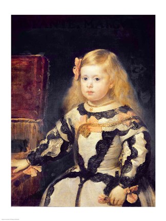 Framed Portrait of the Infanta Maria Marguerita Print