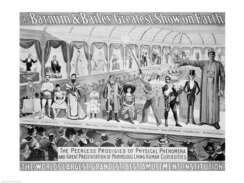 Framed 'The Barnum and Bailey Greatest Show on Earth' Print