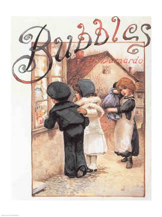 Framed Poster advertising &#39;Bubbles&#39; magazine Print