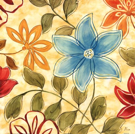 Framed Woodstock Garden II Print