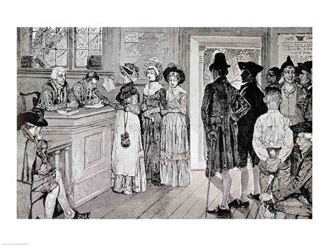 Framed Women at the Polls in New Jersey Print