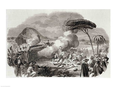 Framed Bloody Massacre of Americans at Havana Print