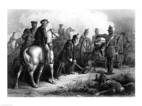 Framed General Taylor at Buena Vista Print