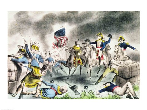 Framed Battle of New Orleans, January 8th 1814 Print