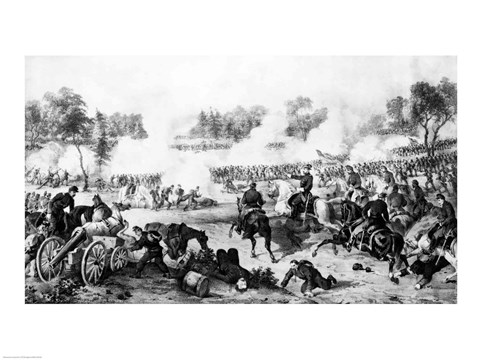 Framed Battle of the Wilderness Print