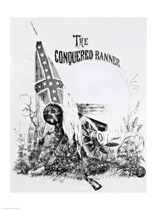 Framed Conquered Banner Print