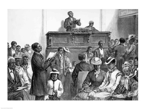 Framed Congregation at Washington Print