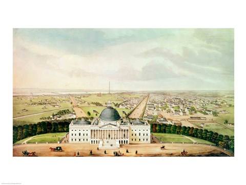 Framed View of Washington Print