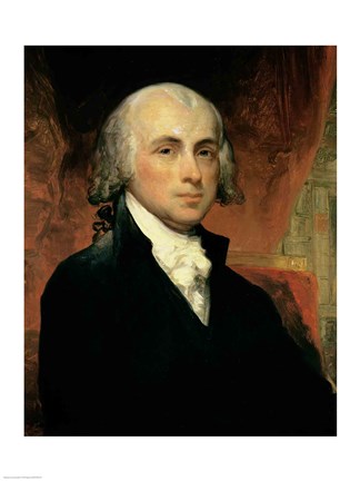 Framed James Madison Print