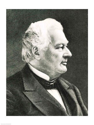 Framed Portrait of Fillmore Millard Print