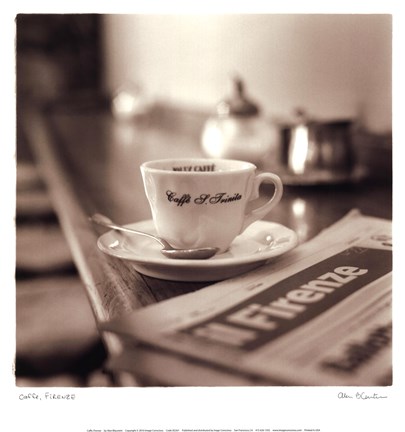 Framed Caffe, Firenze Print