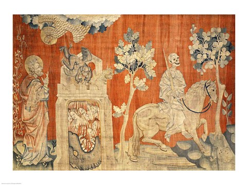 Framed Opening of the Fourth Seal Print