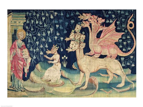 Framed Dragons Vomiting Frogs Print