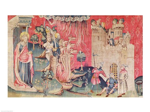 Framed Siege of the Town Print