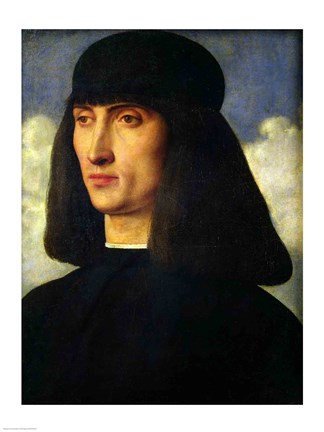 Framed Portrait of a Young Man Print