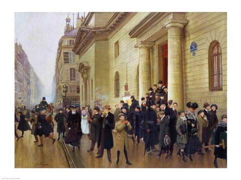 Framed Leaving the Lycee Condorcet, 1903 Print