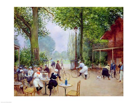 Framed Chalet du Cycle in the Bois de Boulogne, c.1900 Print