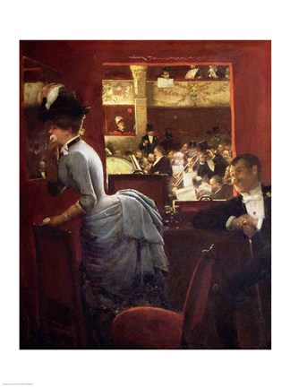 Framed Box by the Stalls, c.1883 Print