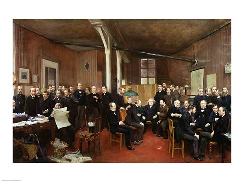 Framed Le Journal des Debats, 1889 Print