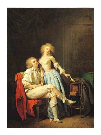 Framed Couple with an Escaped Bird Print