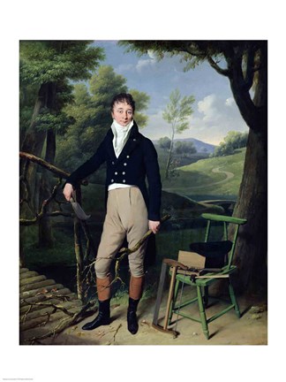 Framed Portrait of a Man Print