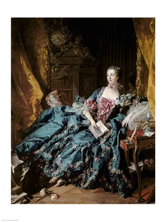 Framed Madame de Pompadour, 1756 Print