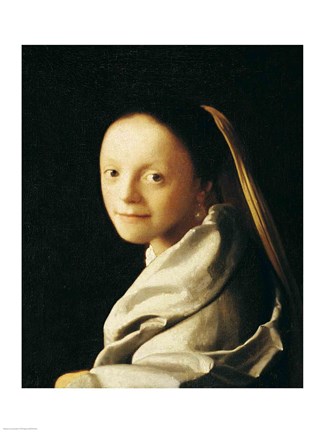 Framed Portrait of a Young Woman Print