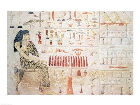 Framed Stela of Princess Nefertiabet Print