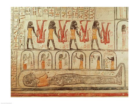 Framed Detail from the Book of the Earth Print