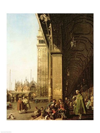Framed Venice: Piazza di San Marco and the Colonnade of the Procuratie Nuove Print