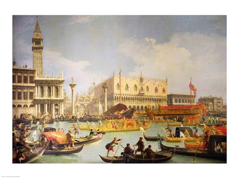 Framed Betrothal of the Venetian Doge to the Adriatic Sea Print