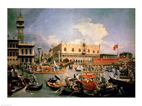 Framed Return of the Bucintoro on Ascension Day Print