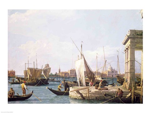 Framed Punta della Dogana, 1730 Print