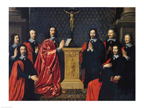 Framed Prevot des Marchands and the echevins of the city of Paris, 1648 Print