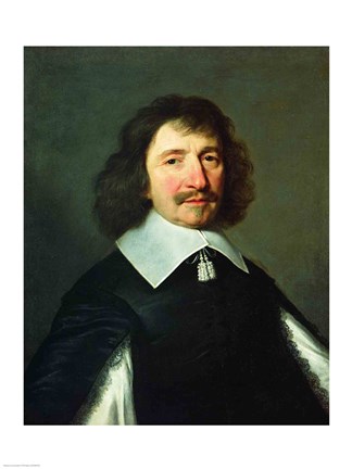 Framed Portrait of Vincent Voiture Print