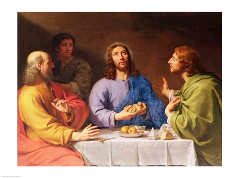 Framed Supper at Emmaus Print