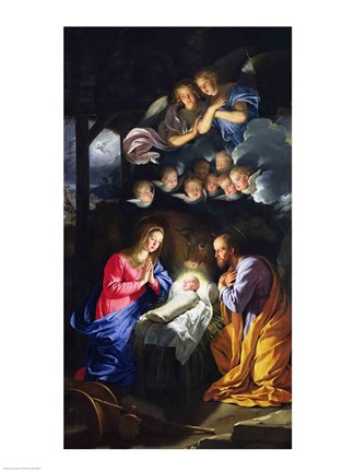 Framed Nativity Print