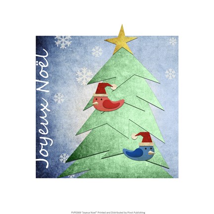 Framed Joyeux Noel Print