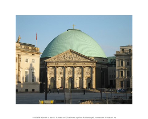 Framed Church in Berlin Print