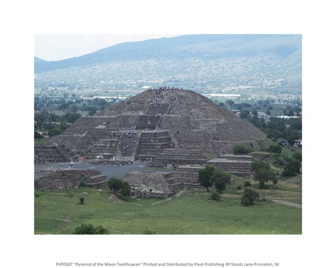 Framed Pyramid of the Moon Teotihuacan Print