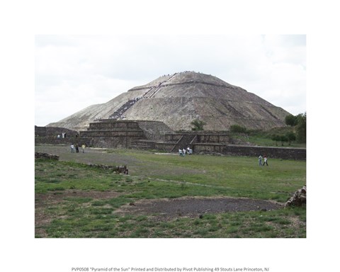 Framed Pyramid of the Sun Print