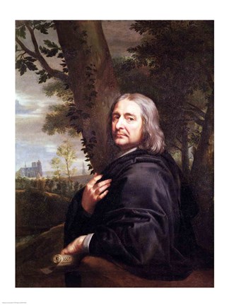 Framed Portrait of Philippe de Champaigne, 1668 Print