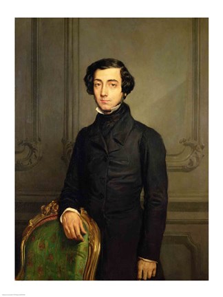 Framed Charles-Alexis-Henri Clerel de Tocqueville Print
