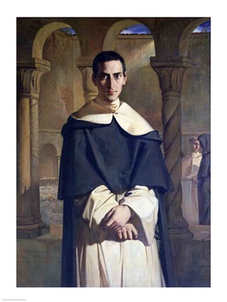 Framed Portrait of Jean Baptiste Henri Lacordaire Print