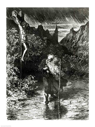 Framed Wandering Jew Print